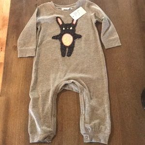 cotton toddler bunny one piece !